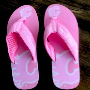 Ladies Calgary Flames Sandals/ Flip Flops